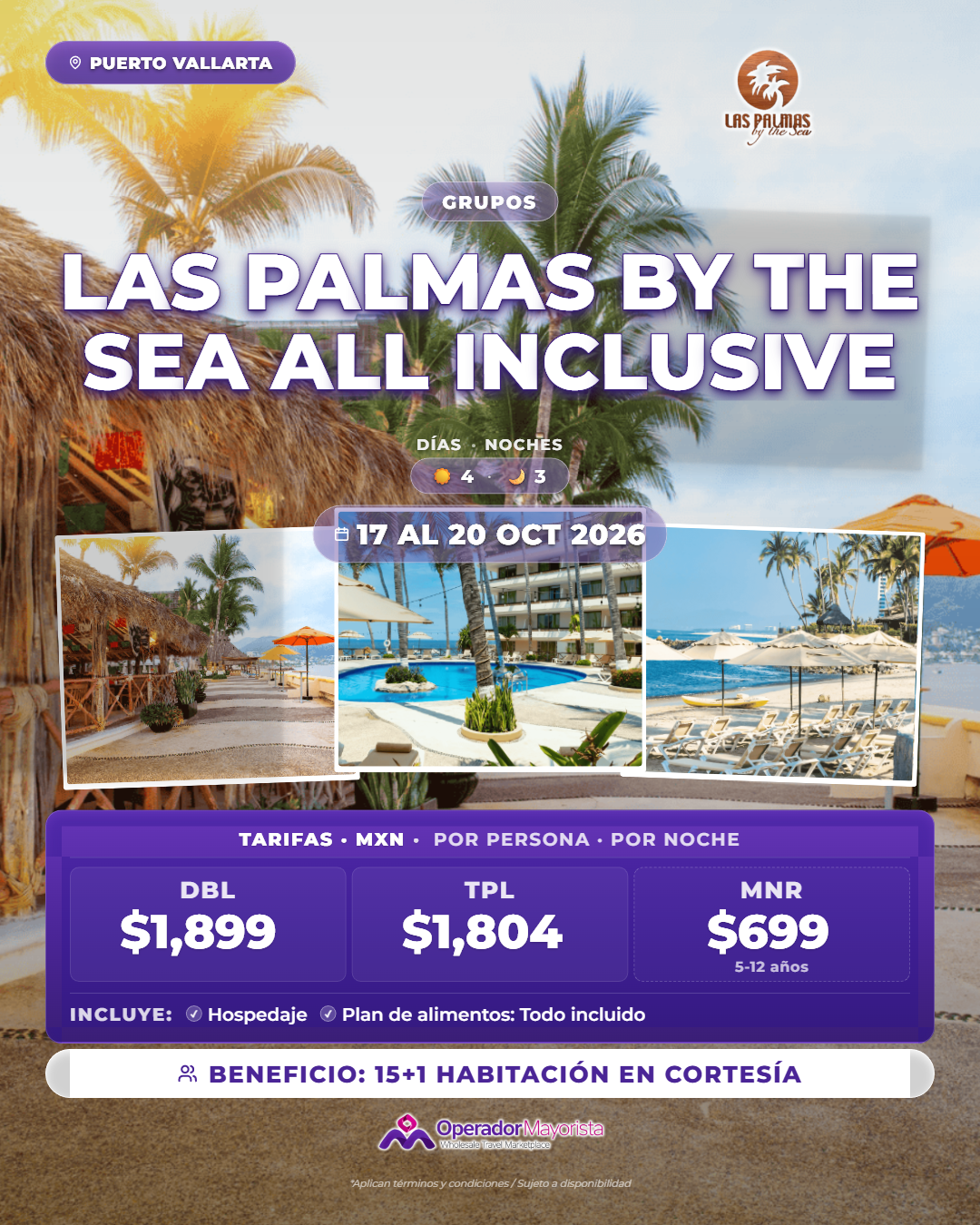 Las Palmas By The Sea All Inclusive — Octubre 2026