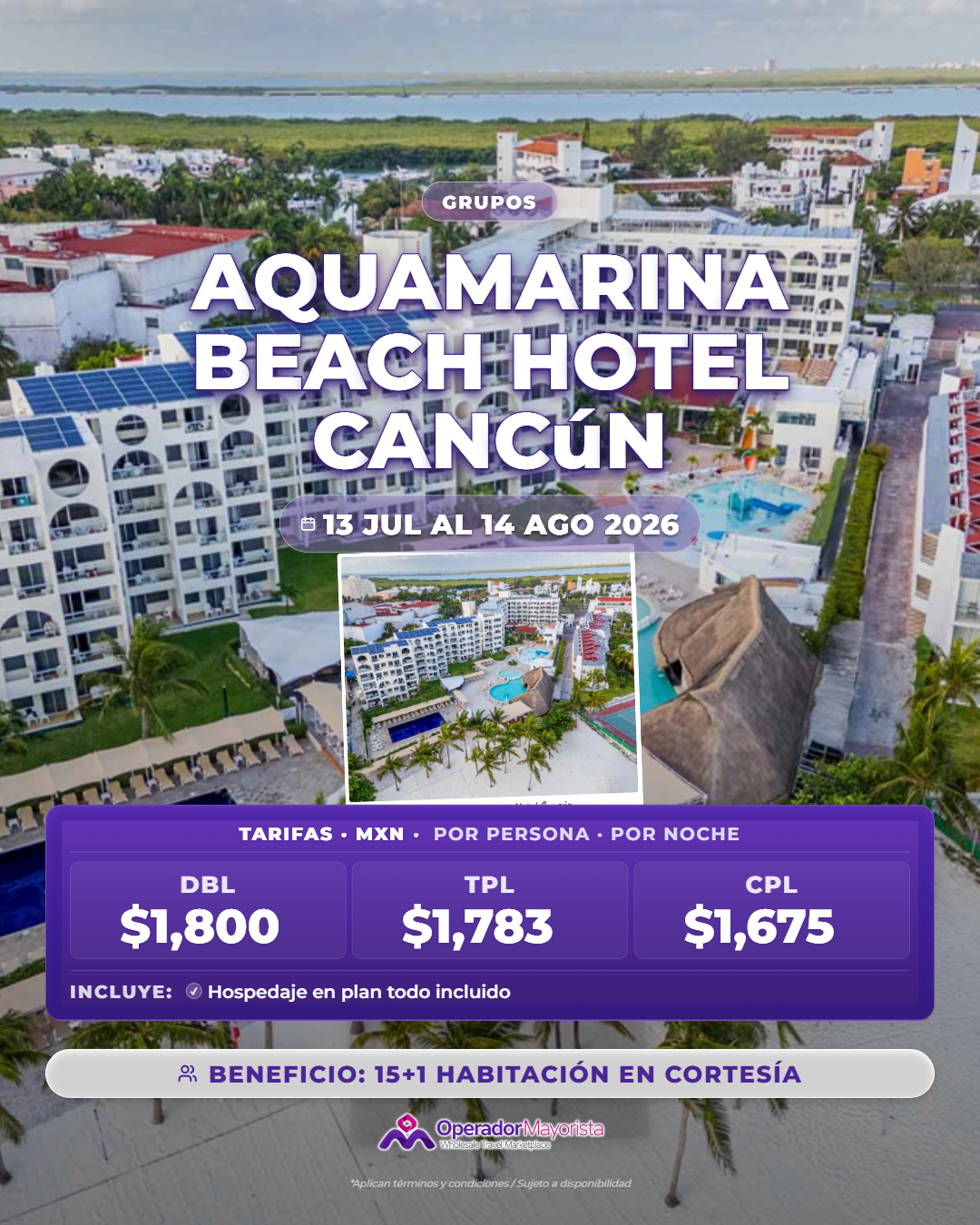 Aquamarina Beach Hotel Cancún