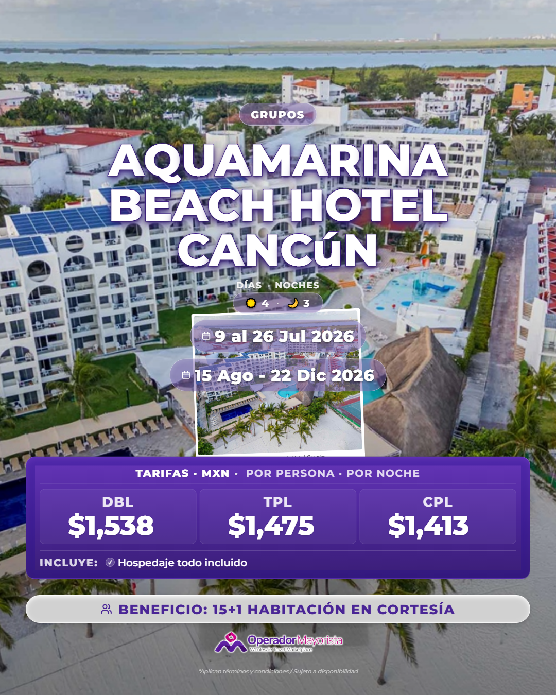Aquamarina Beach Hotel Cancún