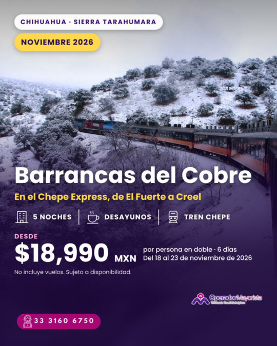 Barrancas del Cobre en el Chepe Express