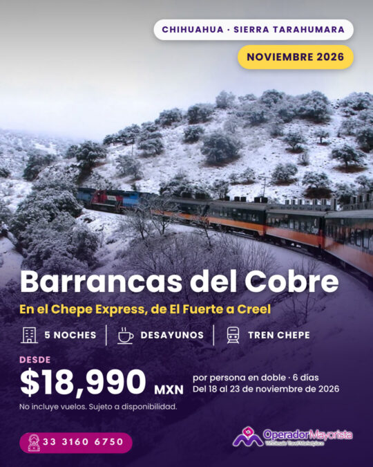 Barrancas del Cobre en el Chepe Express