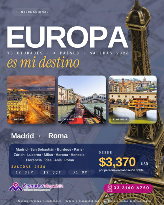 Europa es mi Destino — 17 días (Madrid a Roma)