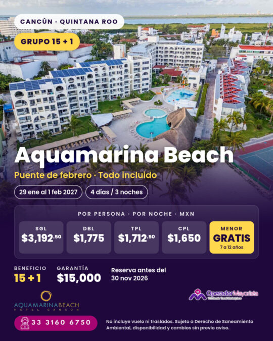Aquamarina Beach Hotel Cancún